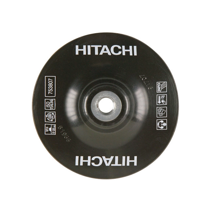 talerz podporowy do krążków fibrowych 115xM14 czarny ISO 15636 HiKOKI 753806