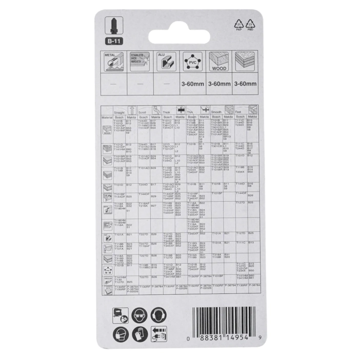 Makita A-85634 brzeszczot B-11 HCS 100x1,25mm 9 zębów/cal 5 szt
