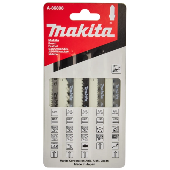Makita A-86898 zestaw brzeszczotów 5 szt