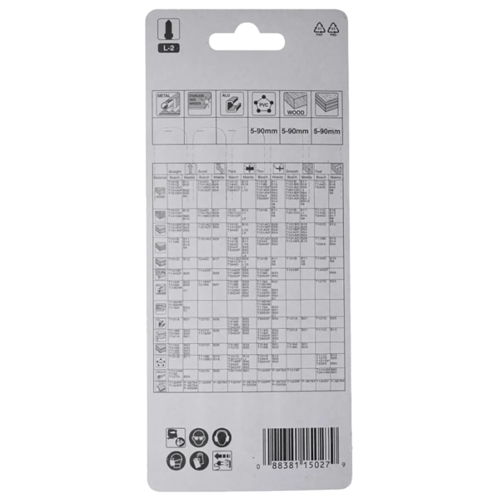 brzeszczot L-2 HCS 132 x 1,25mm, 6 zębów/cal 5szt. Makita A-86309