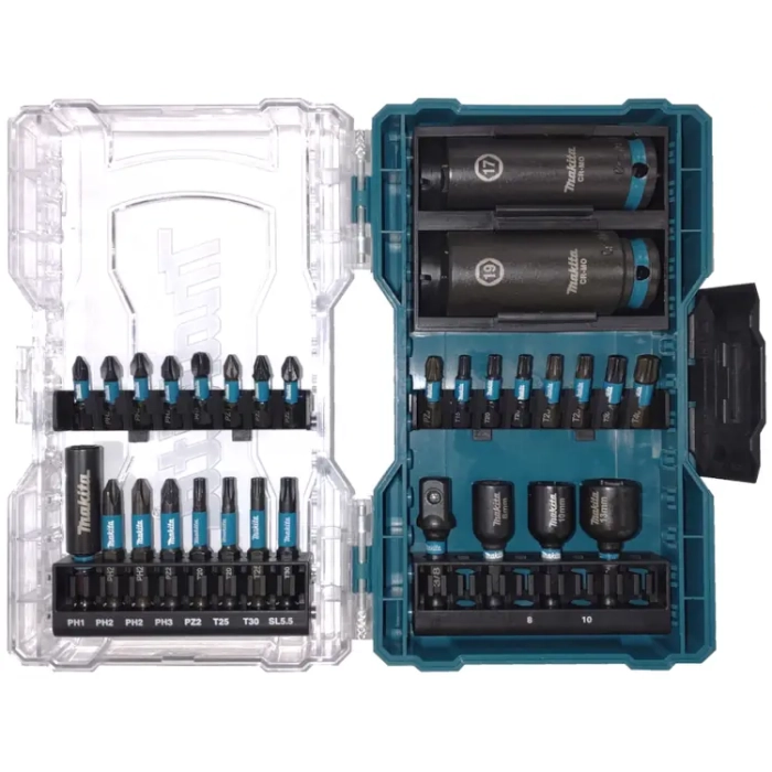 zestaw bitów i kluczy nasadowych Makita E-22903 Impact Black 30-częściowy