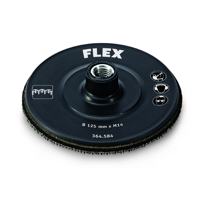 Talerz szlifierski HOOK z piankową podkładką i rzepem FLEX D125mm M14 364584 LE