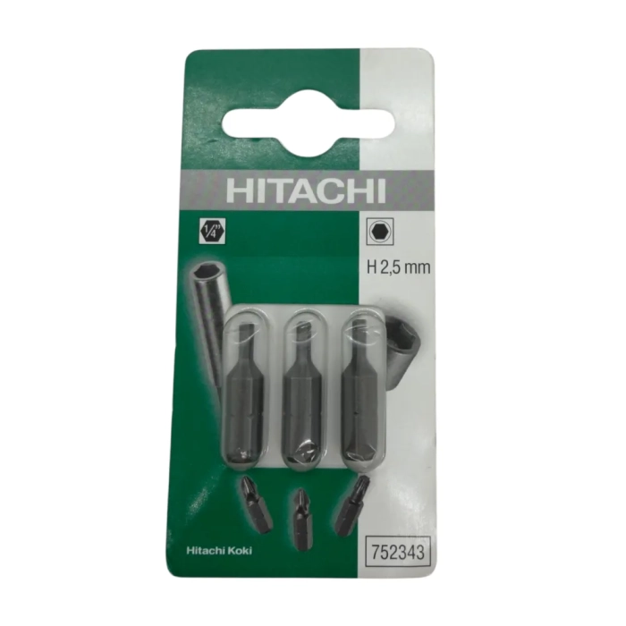 Hitachi 752343 bit HEX 2,5 25mm 3 szt.