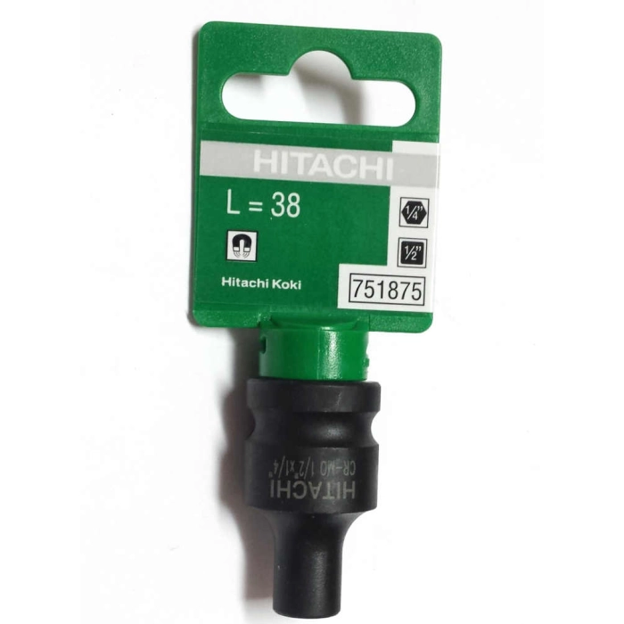 HiKOKI 751875 adapter 1/2"-1/4" szesciokąt magnes Nasadki udarowe HiKOKIHiKOKI